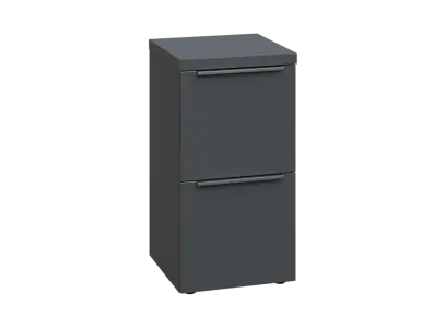 SIN 2 - 42Z kancelářská skříň, 2-zásuvková, 770x400x400, antracit